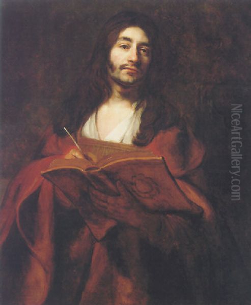 Self-portrait as John the Evangelist Oil Painting by Barent Fabritius