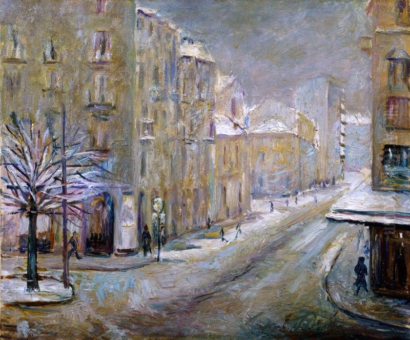 Nevicata Oil Painting by Umberto Franzosi
