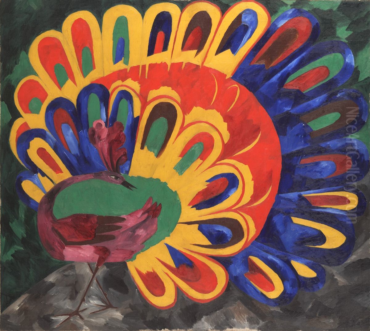 Pao a la llum del sol Oil Painting by Natalia Goncharova