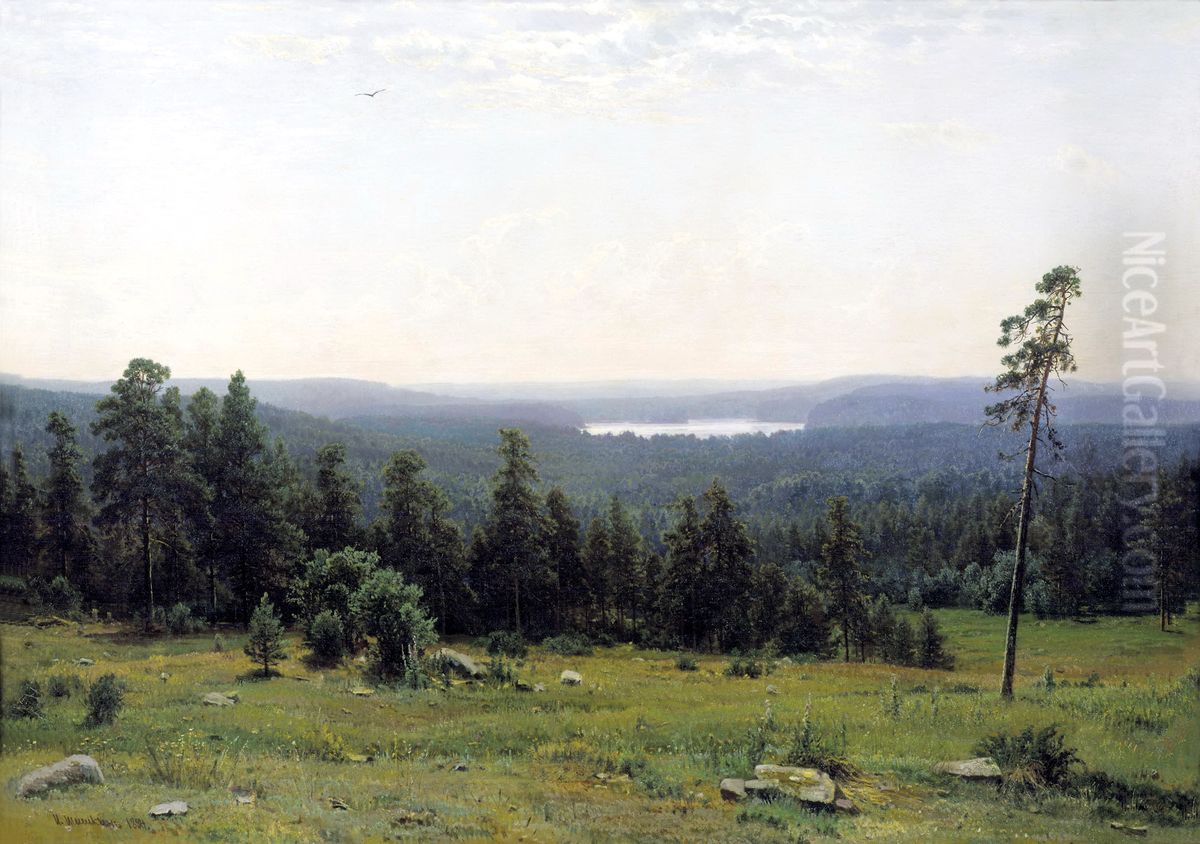 <<Lesnye dali>> Oil Painting by Ivan Shishkin