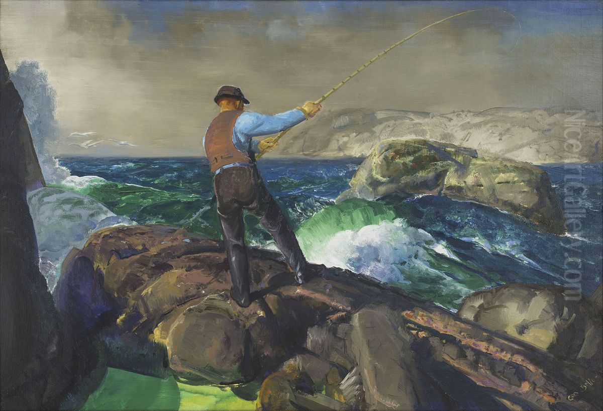 The Fisherman Oil Painting by George Wesley Bellows