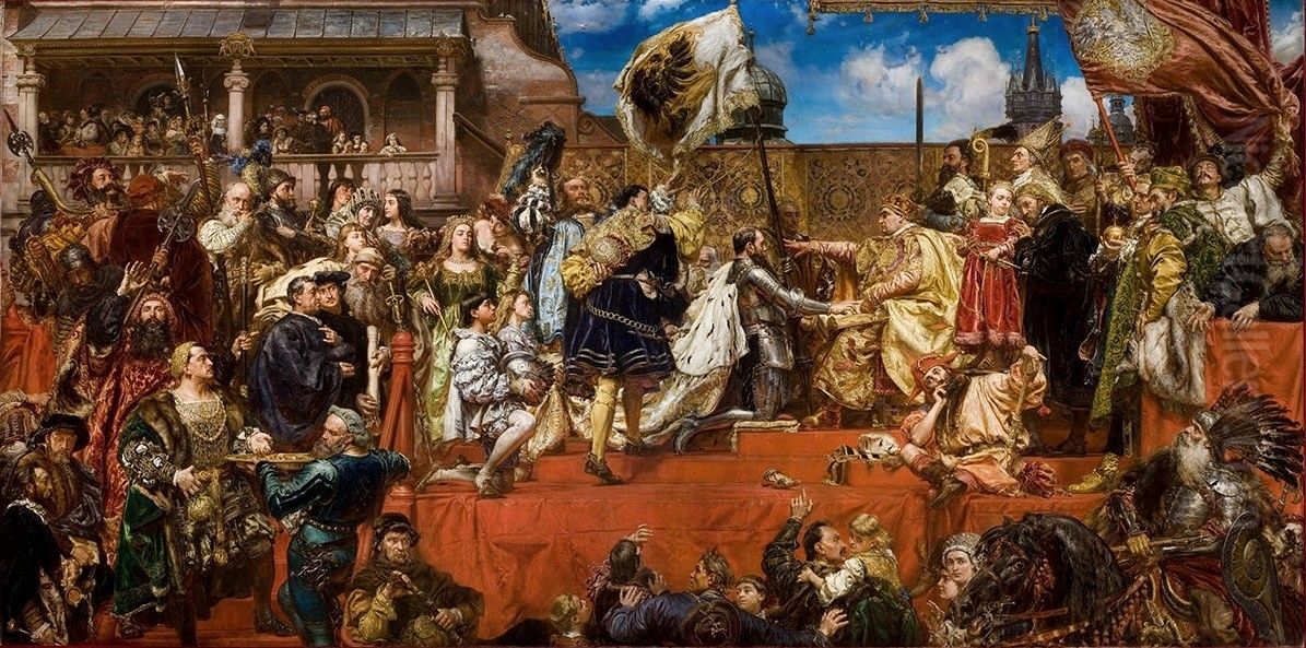 The Prussian Homage Oil Painting by Jan Matejko