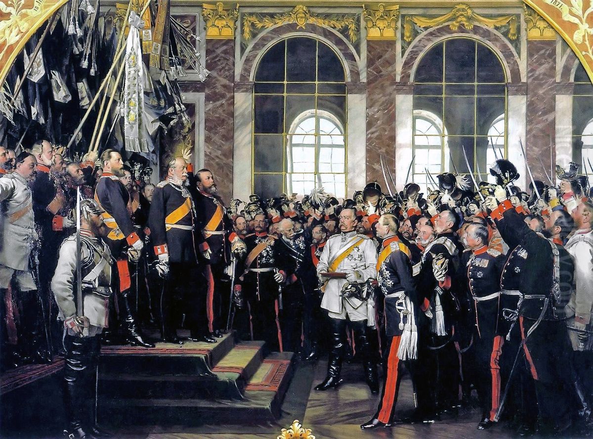 The proclamation of the German Empire Oil Painting by Anton von Werner