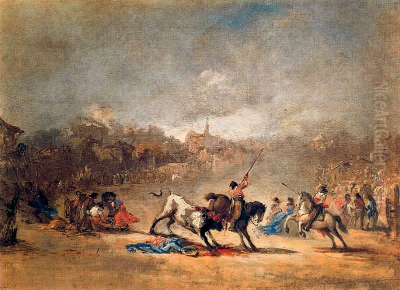 Tercio de varas Oil Painting by Lucas Velazquez