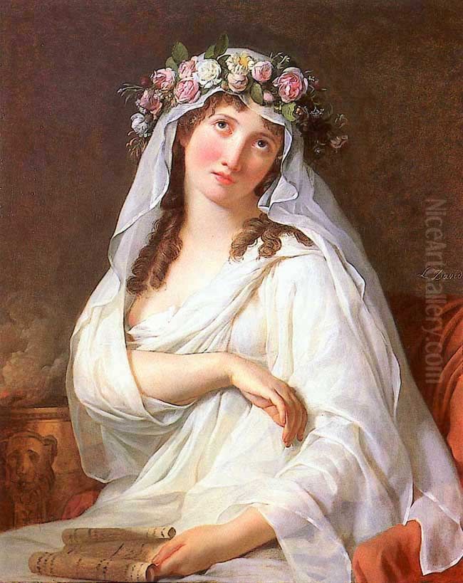 vestal Oil Painting by Jacques-Louis David