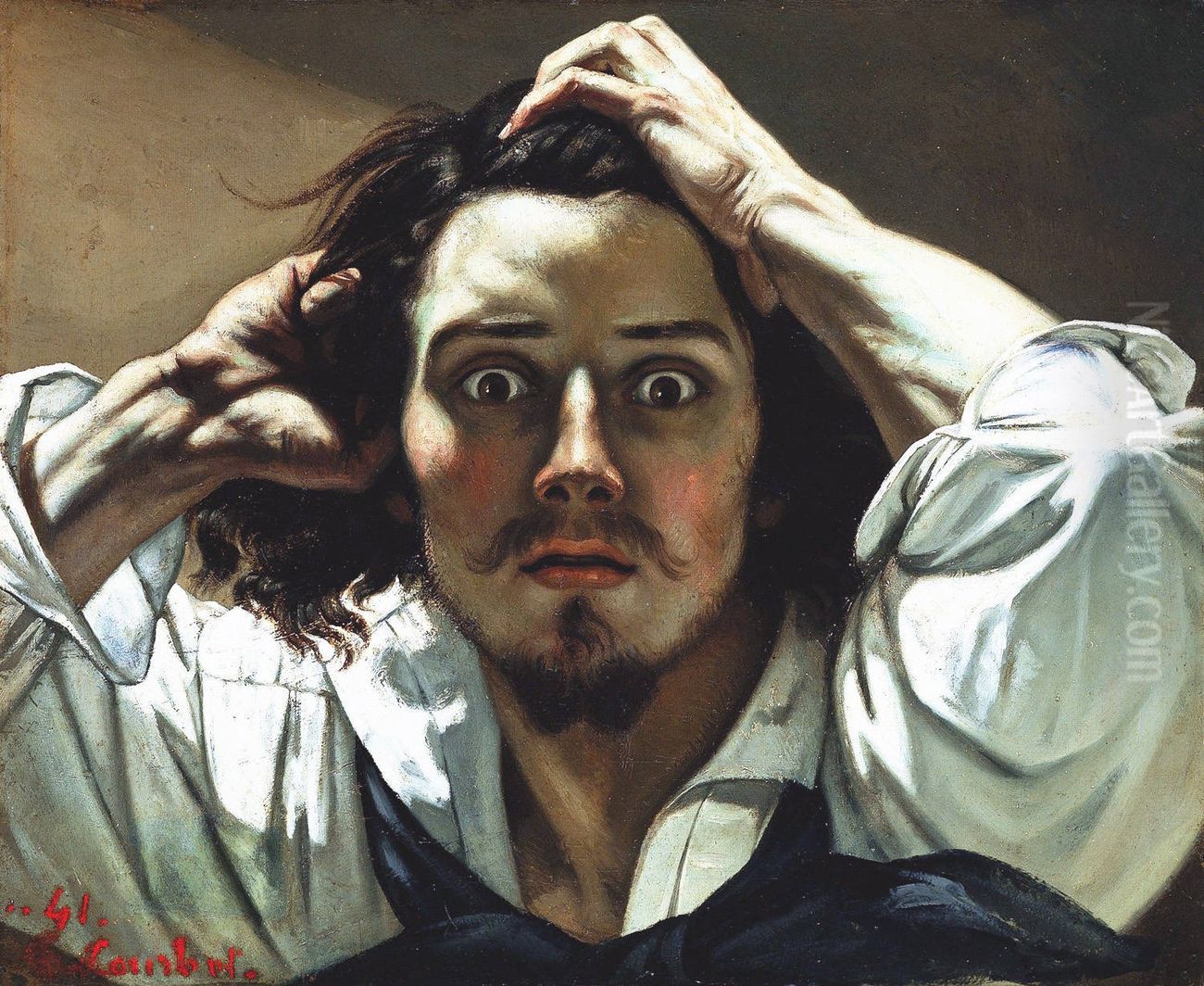 Le Desespere Oil Painting by Gustave Courbet