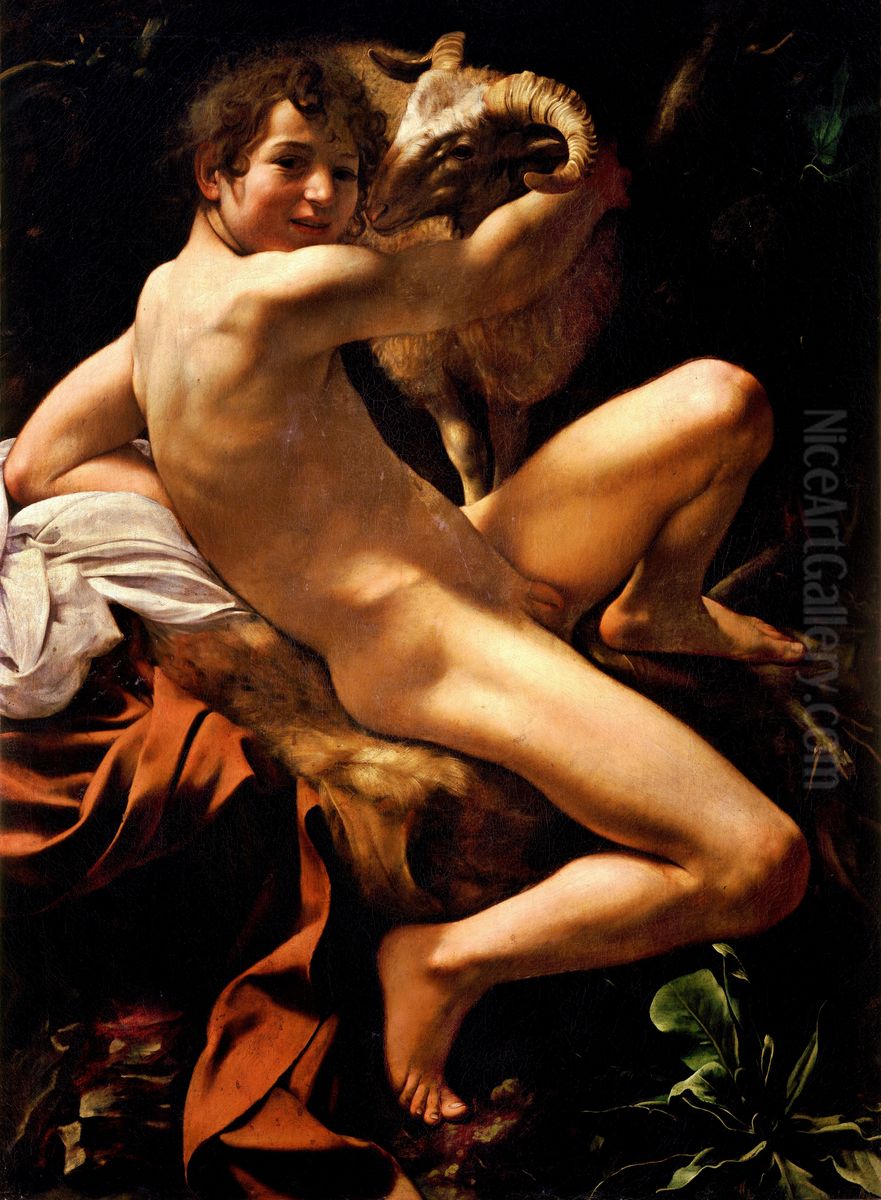 San Giovanni Battista Oil Painting by Caravaggio