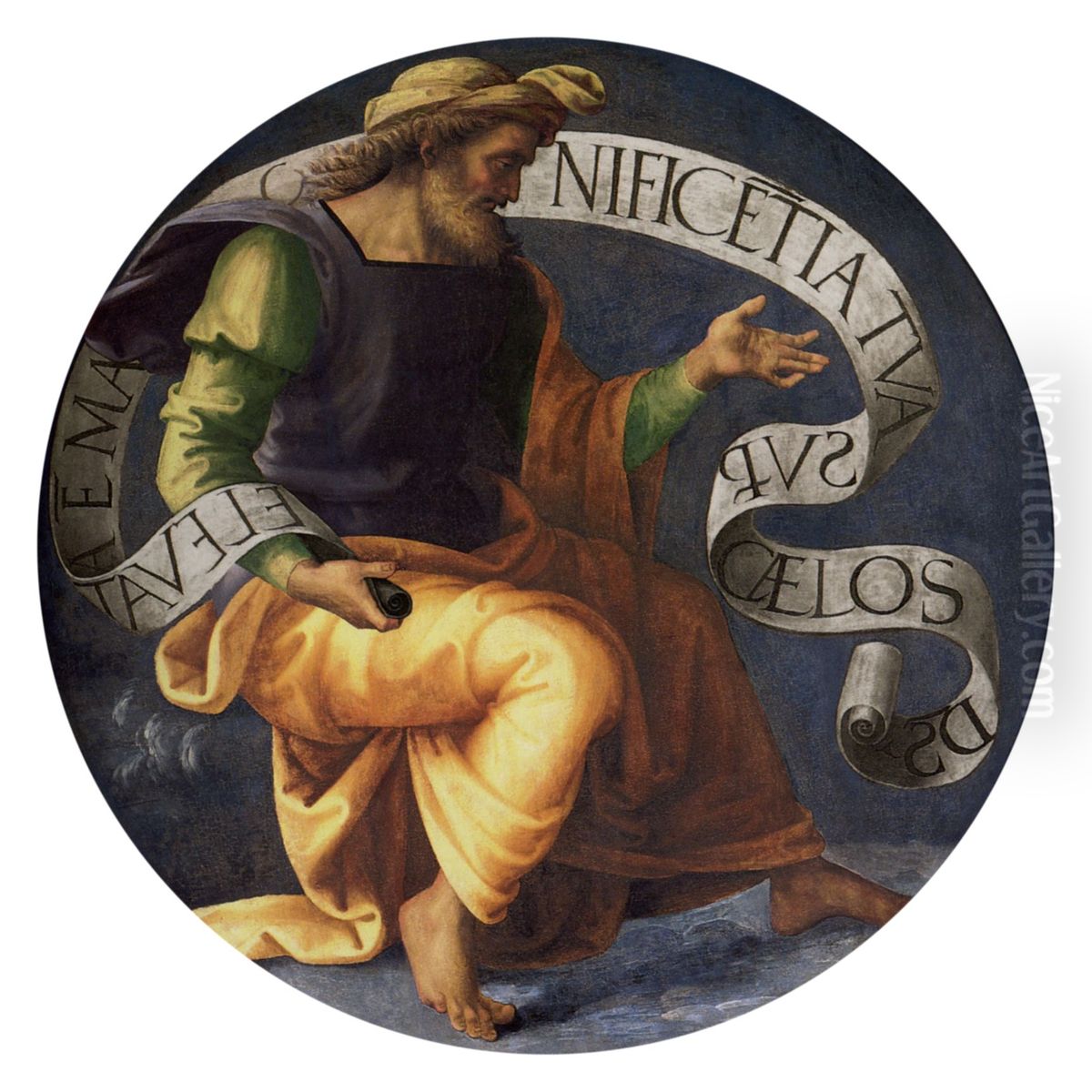 Le Prophete David Oil Painting by Pietro Vannucci Perugino