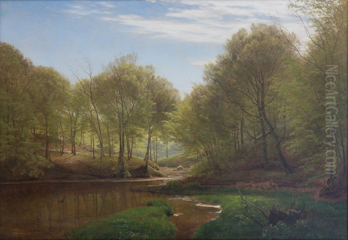 Thor's Mill Oil Painting by Janus Andreas Bartholin La Cour
