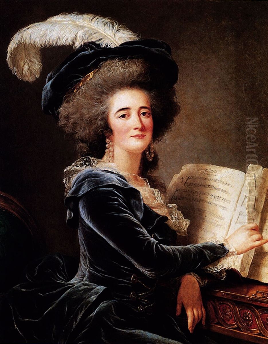 Comtesse Charlotte Elisabeth de Selve (1736-1794) Oil Painting by Adelaide Labille-Guiard