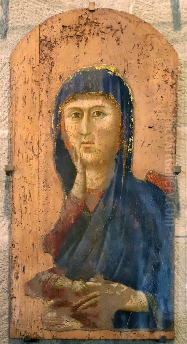 Madonna of Borgo San Lorenzo Oil Painting by Giotto