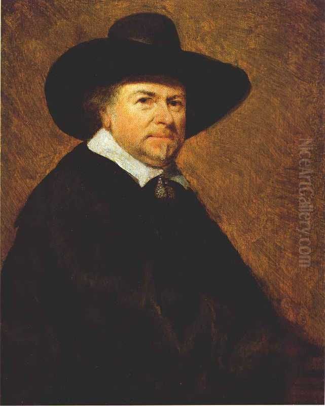 Bildnis des Malers van Goyen Oil Painting by Gerard Ter Borch