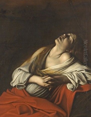 Mary Magdalen in Ecstasy Oil Painting by Caravaggio