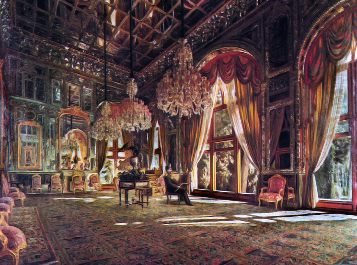 Mirror Hall Oil Painting by Kamal-ol-molk