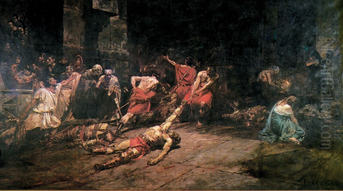 Spoliarium Oil Painting by Juan Luna