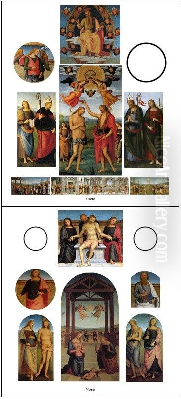 Polyptych of Sant'Agostino Oil Painting by Pietro Vannucci Perugino