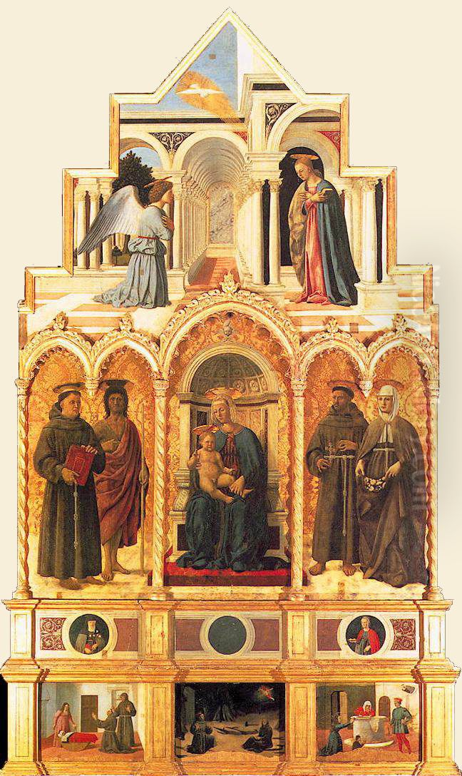 Polyptyque de Sant'Antonio Oil Painting by Piero della Francesca