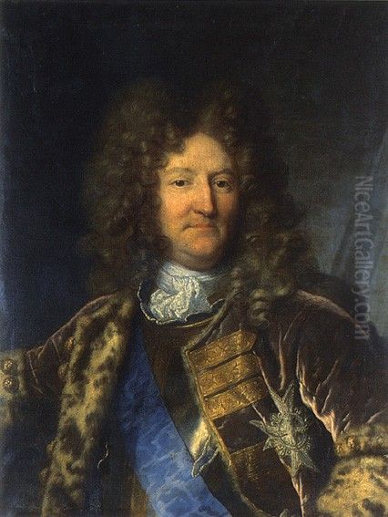 Portrait of d'Anne-Jules de Noailles Oil Painting by Hyacinthe Rigaud