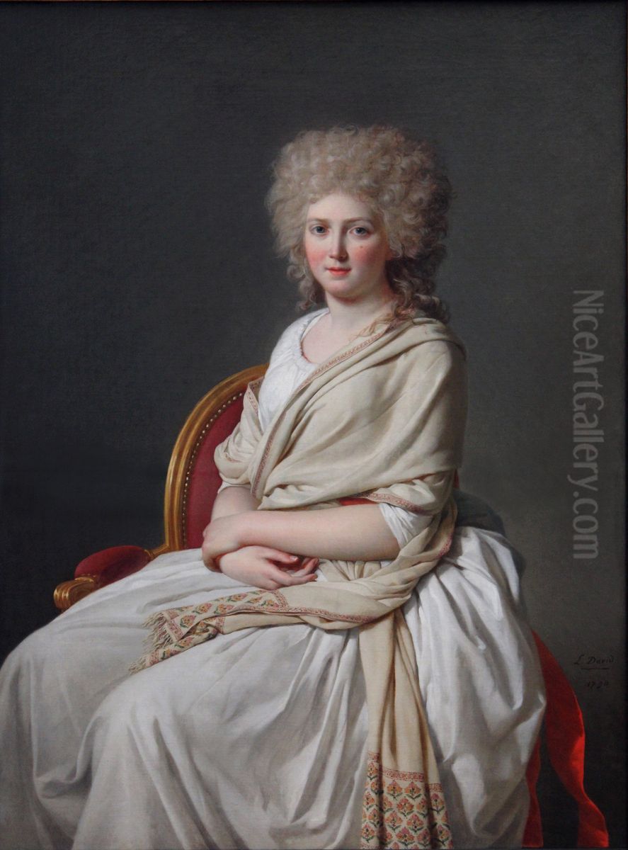 Portrait of Anne-Marie-Louise Thelusson, Countess of Sorcy Oil Painting by Jacques-Louis David