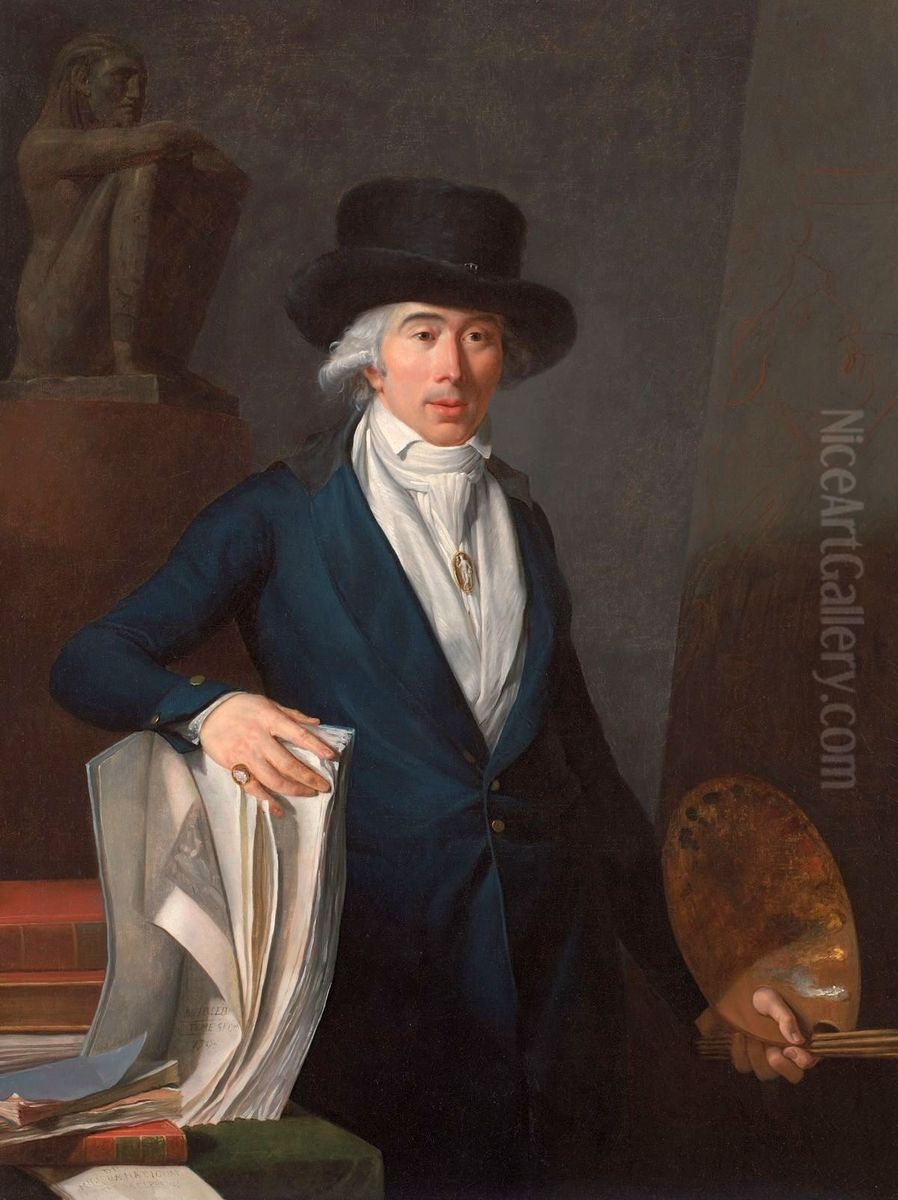 Self-portrait Oil Painting by Jean-Baptiste-Pierre Le Brun