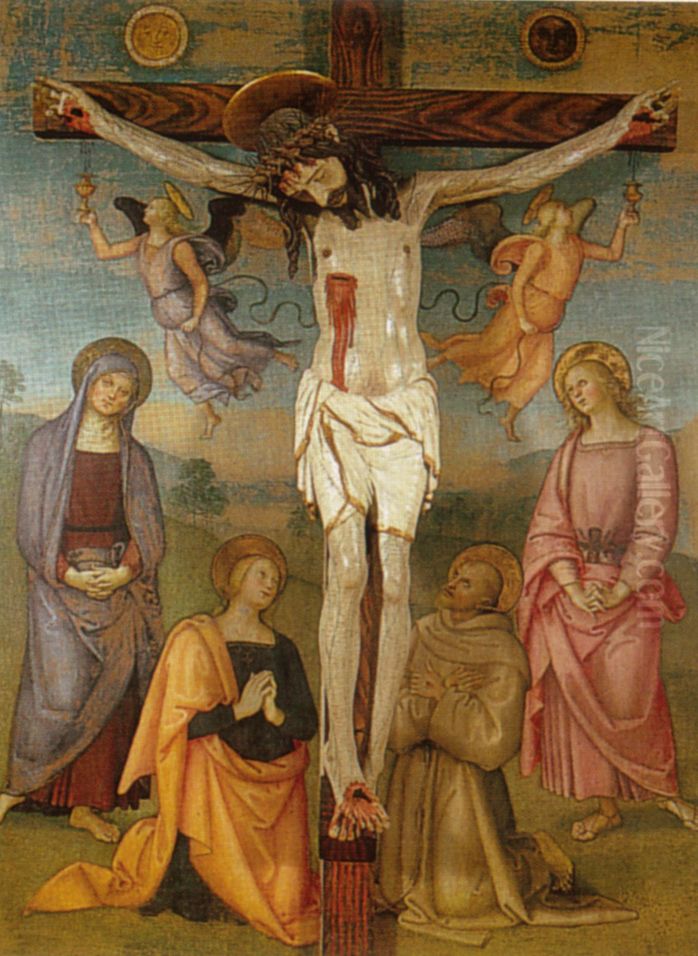 pala di monteripido, recto Oil Painting by Pietro Vannucci Perugino