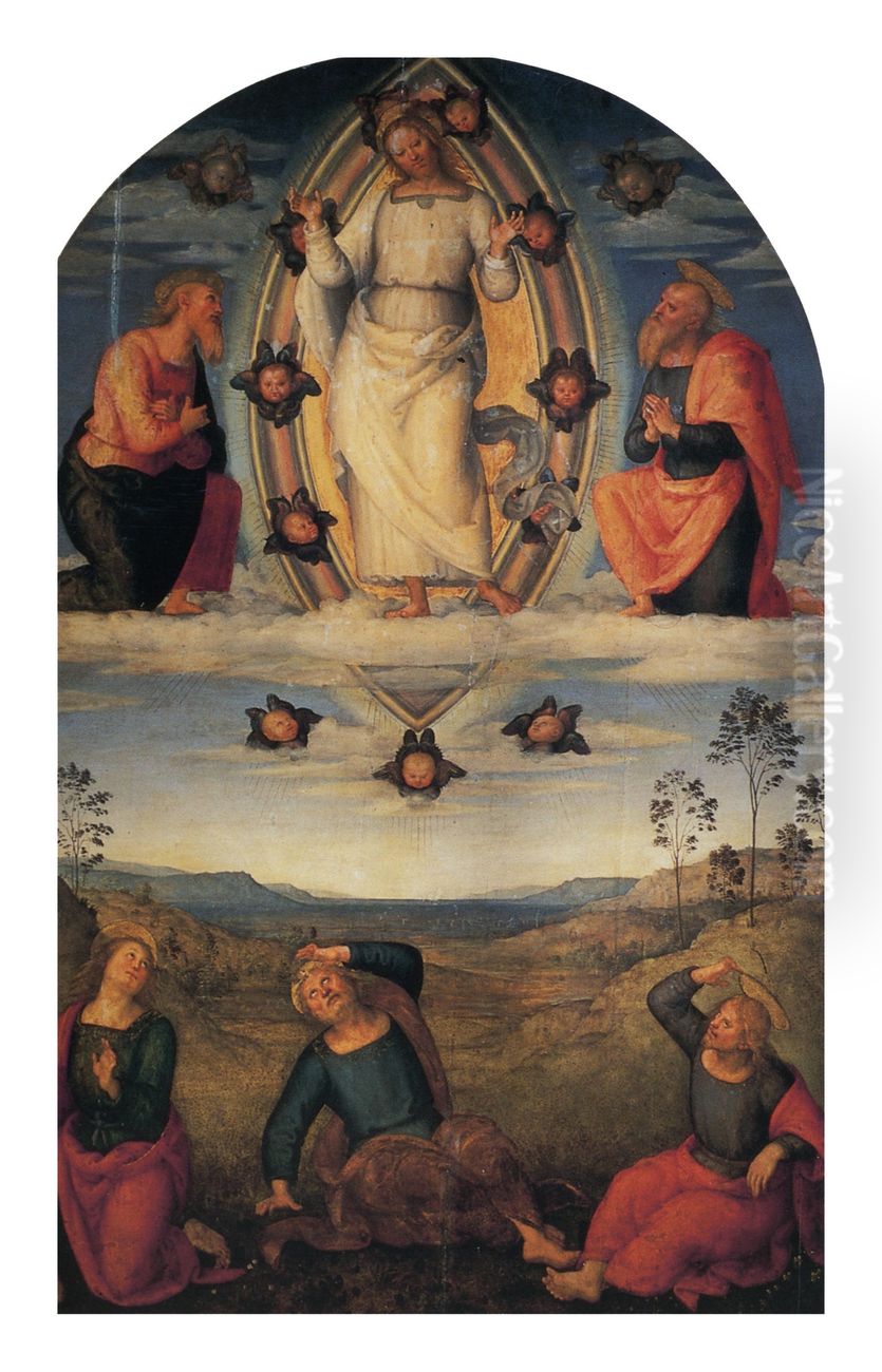 Trasfigurazione. Oil Painting by Pietro Vannucci Perugino