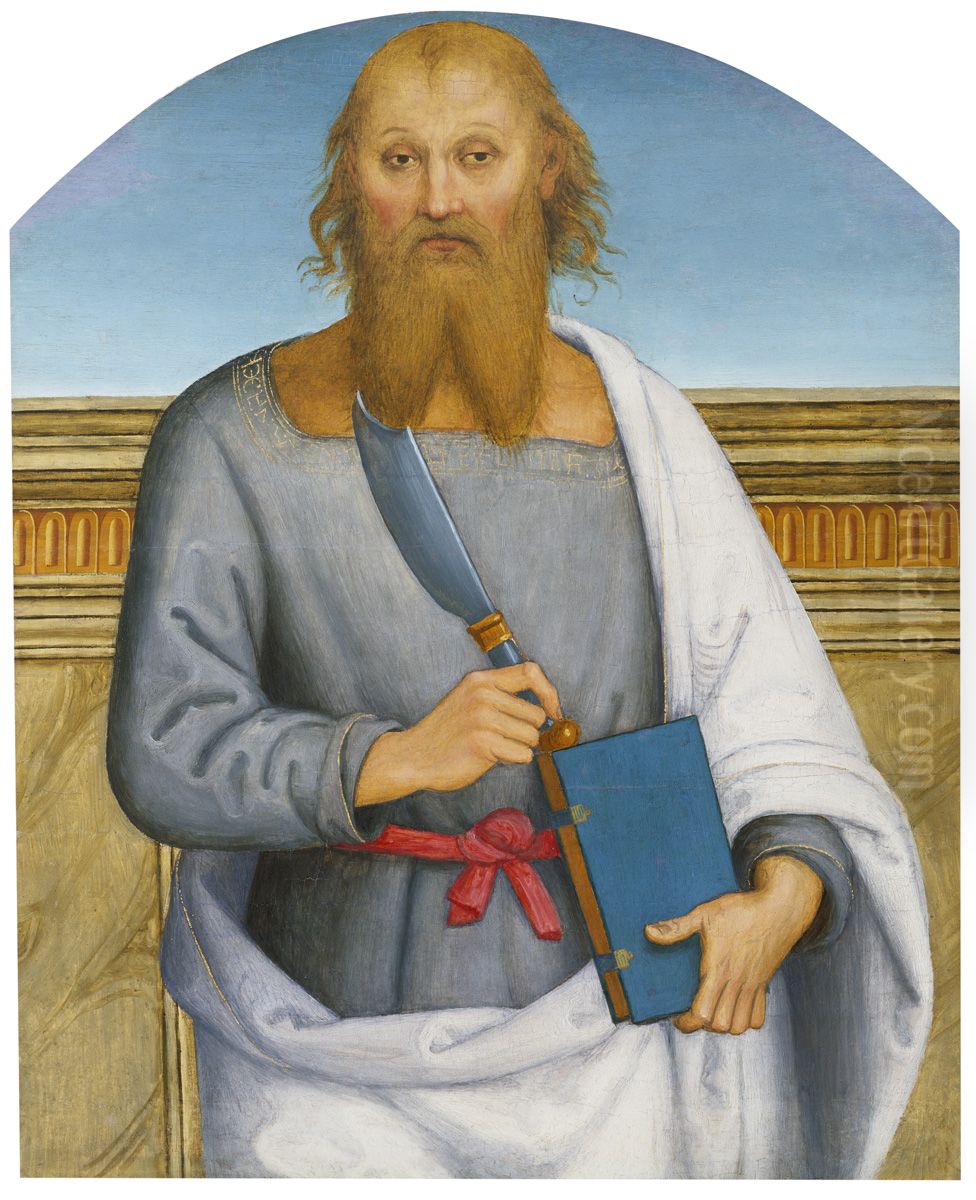 Saint Bartholomew Oil Painting by Pietro Vannucci Perugino