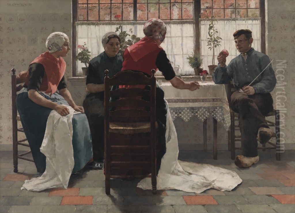 The Judgment of Paris Oil Painting by Walter MacEwen