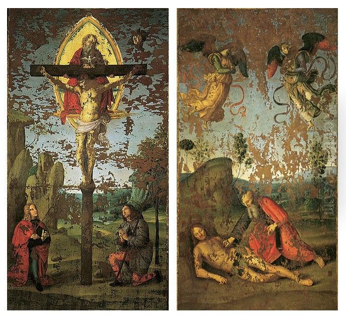 Standard of the Holy Trinity Oil Painting by Raphael