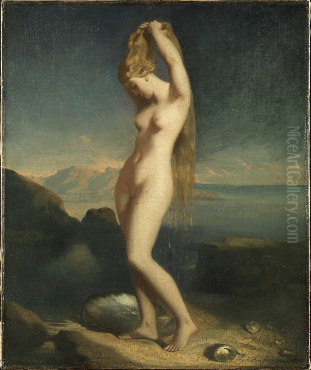 Venus of the sea Oil Painting by Theodore Chasseriau