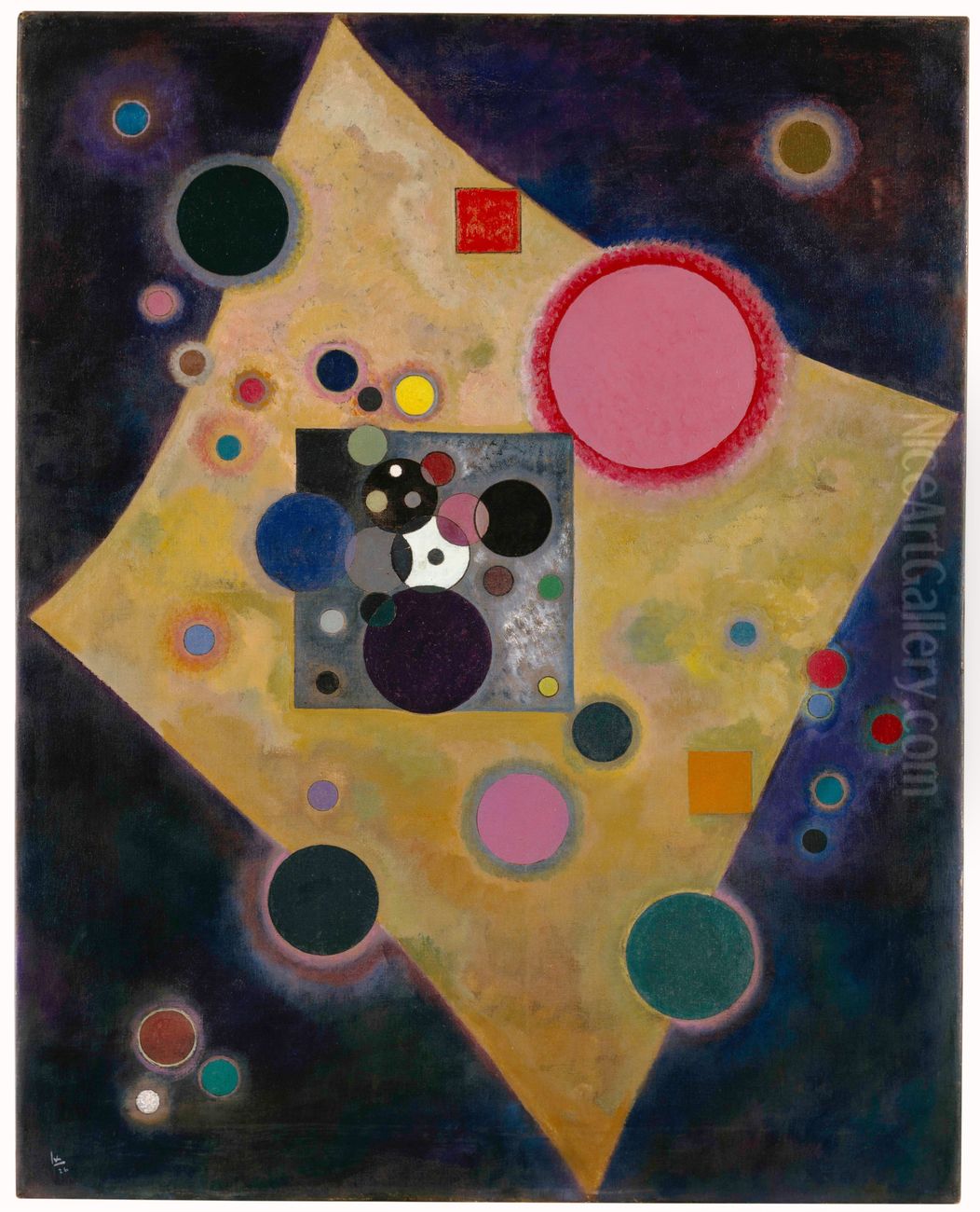 Akzent in Rosa Oil Painting by Wassily Kandinsky