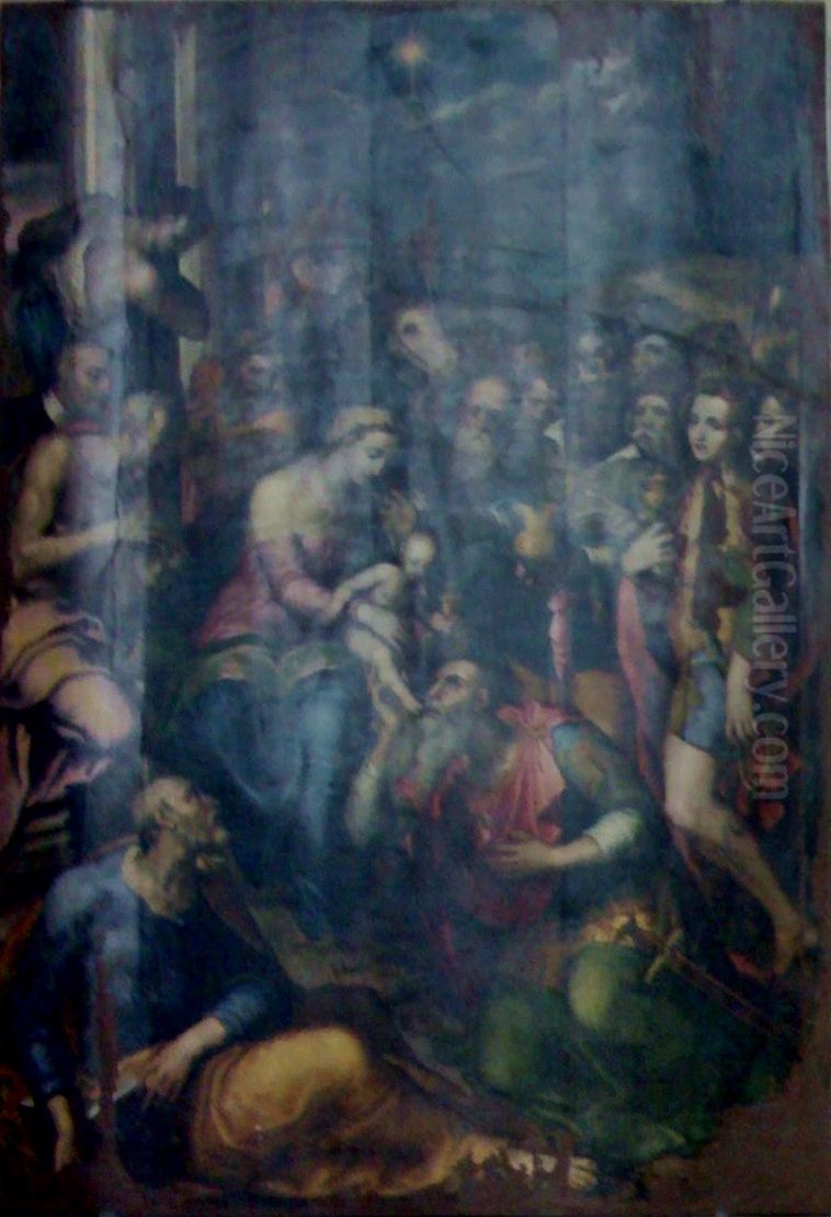 Adoration of the Magi Oil Painting by Marco Pino
