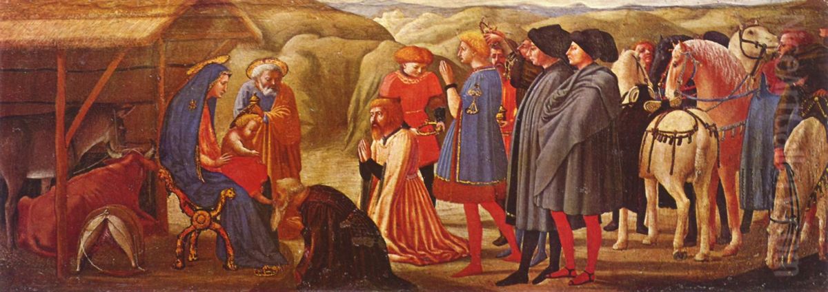 Adoration of the Magi Oil Painting by Masaccio