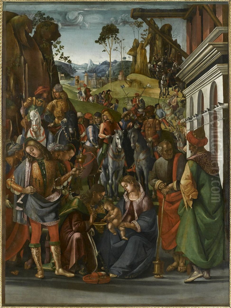 L'Adoration des Mages Oil Painting by Luca Signorelli