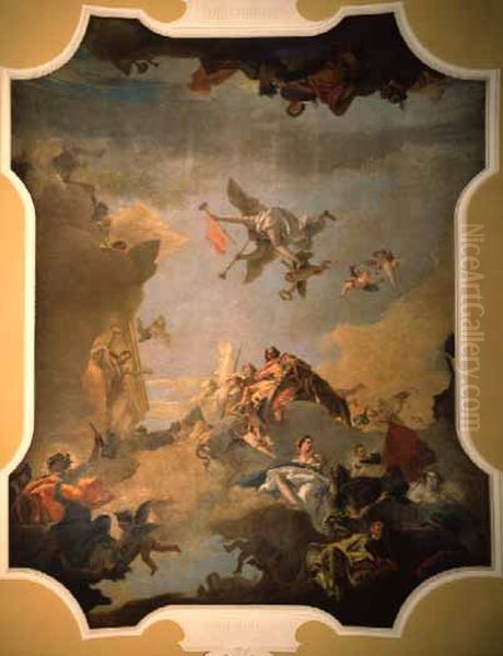 Apotheosis of Angelo della Vecchia Oil Painting by Giovanni Battista Tiepolo