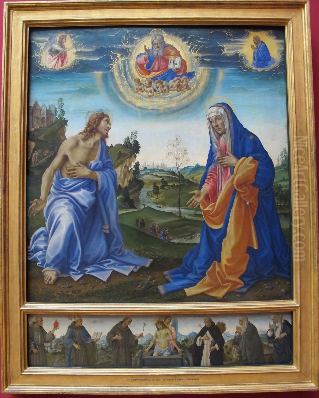 Die Furbitte Christi und Mariae Oil Painting by Filippino Lippi