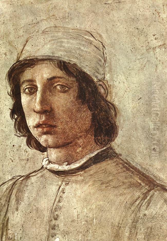 Portrait of Filippino Lippi (?) Oil Painting by Filippino Lippi