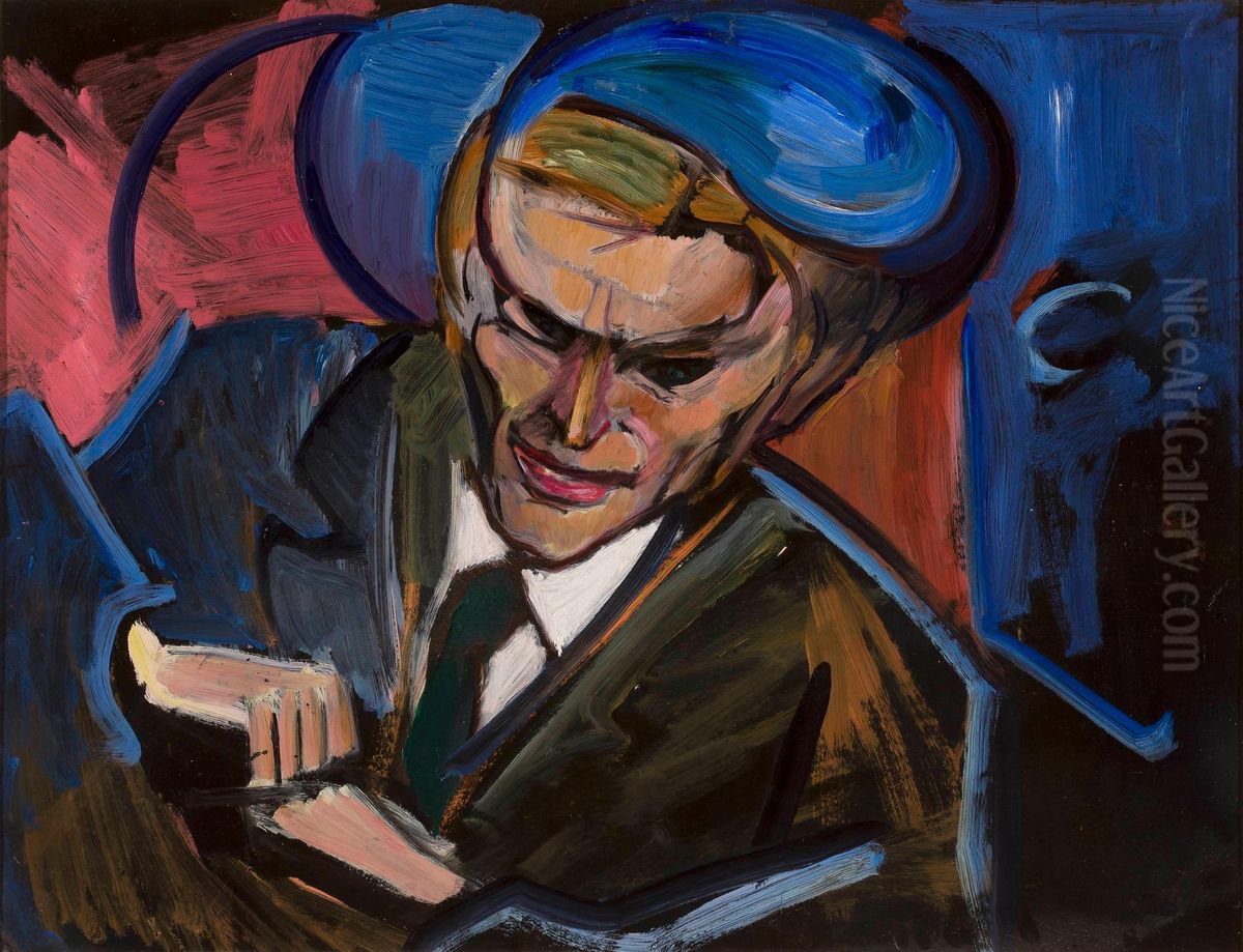 Portret Tytusa Czyzewskiego Oil Painting by Leon Chwistek