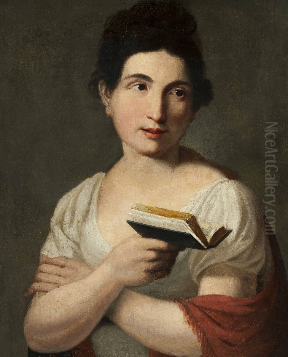 Portrait of Maria Anna Filipina Malinska nee Pechwell. Oil Painting by Jan Antoni Blank