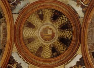 Mural painting of the funeral chapel of Andrea Mantegna