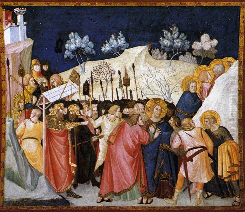 The Capture of Christ Oil Painting by Pietro Lorenzetti