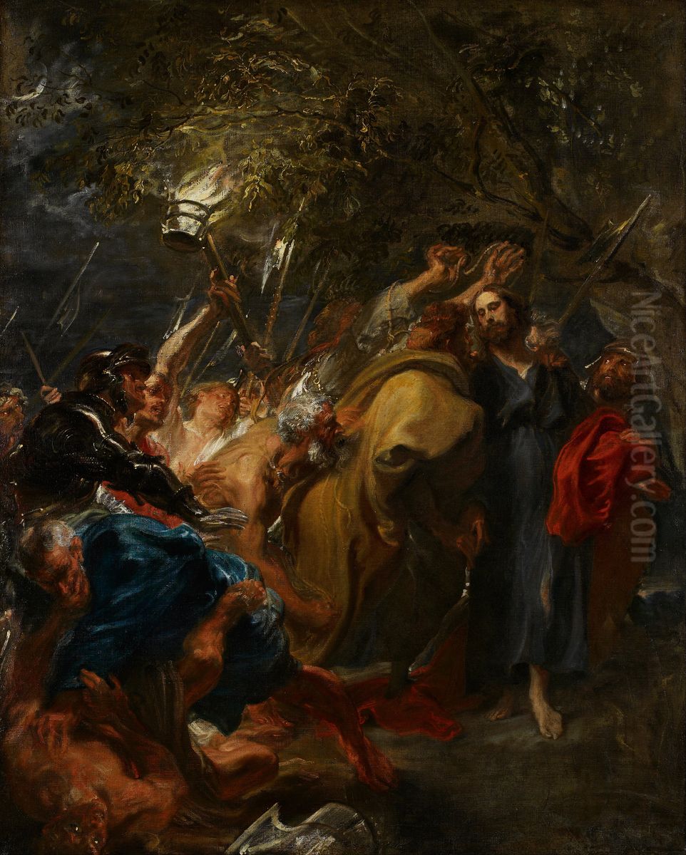 The Betrayal of Christ Oil Painting by Sir Anthony Van Dyck