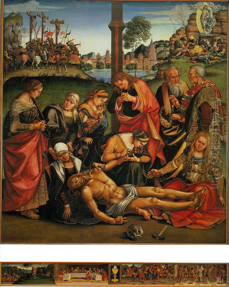 Compianto sul Cristo morto Oil Painting by Luca Signorelli