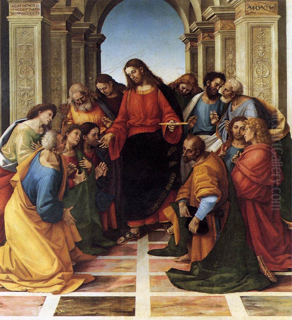 Communion of the Apostles Oil Painting by Luca Signorelli