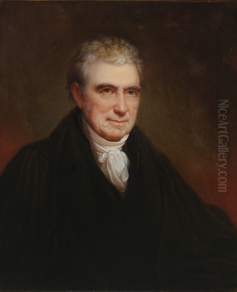 John Marshall Oil Painting by Rembrandt Peale