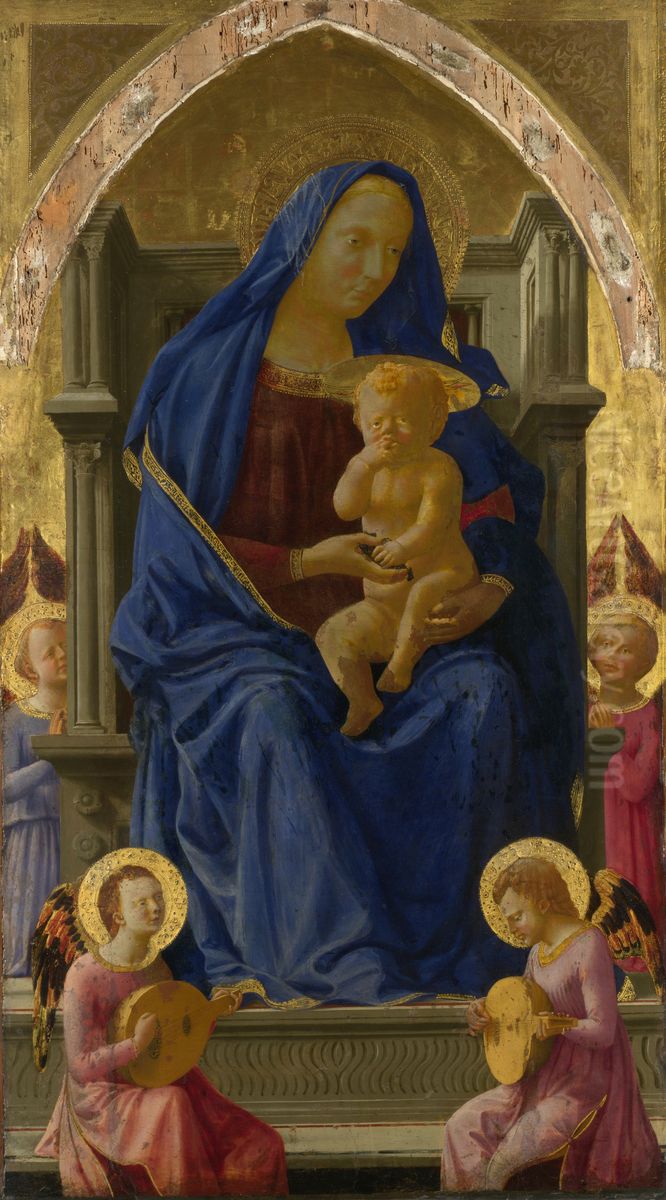 Madonna and Child Oil Painting by Masaccio