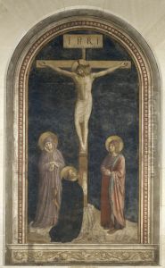 Le Calvaire avec saint Dominique en priere