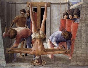 Crucifixion of St Peter