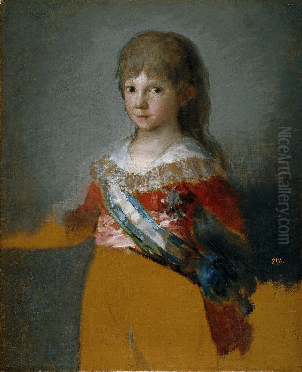 El infante Francisco de Paula Oil Painting by Francisco Goya Fuendetodos