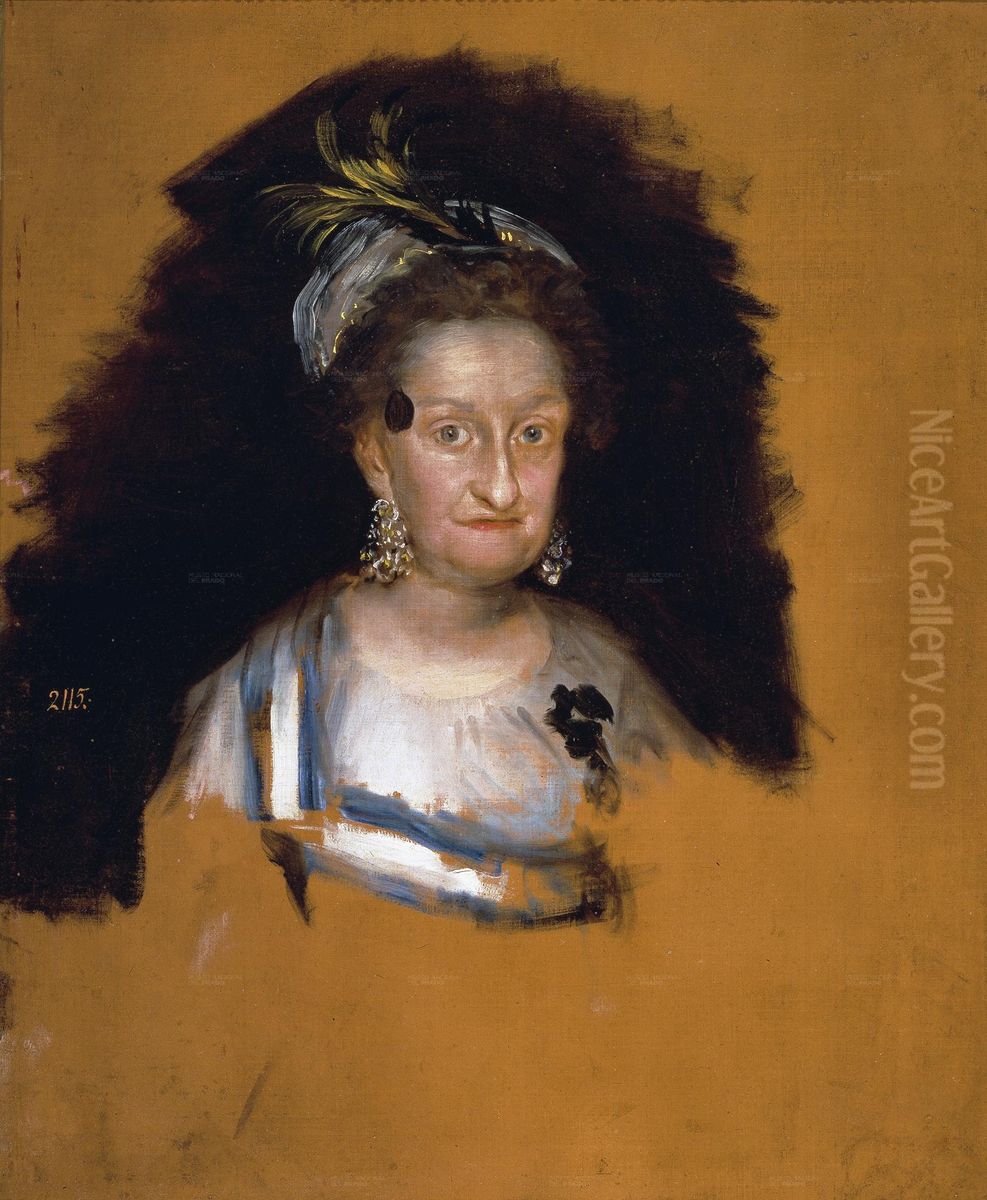 Portrait of Maria Josefa of Spain Oil Painting by Francisco Goya Fuendetodos